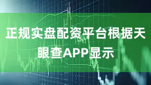 正规实盘配资平台根据天眼查APP显示